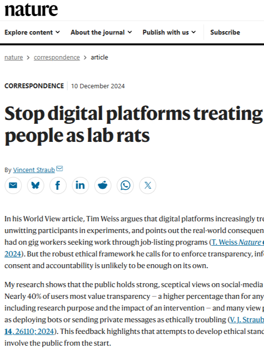 Stop treating people like digital lab rats